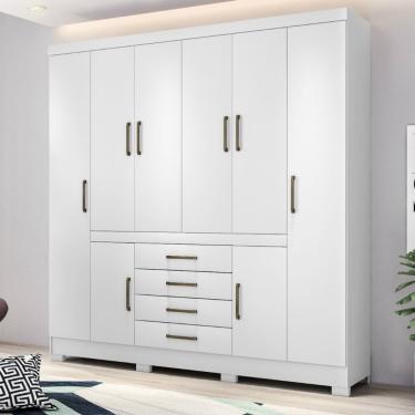 Imagem de Guarda Roupa Casal 8 Portas 4 Gavetas New Realce Demóbile