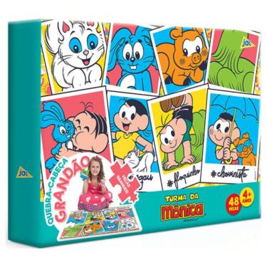 Imagem de Quebra-Cabeça Infantil Turma da Mônica 48 Peças Grandão - Toyster Brinquedos