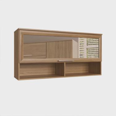 Imagem de Armário Aéreo 1 Porta Basculante com Nicho Gaia Decibal Móveis