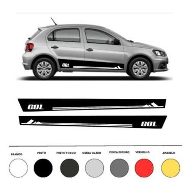 Imagem de Adesivo Carro Gol Volkswagen 2022 Compatível Faixas Laterai - onl