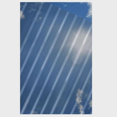 Imagem de Kit 2 Telhas Policarbonato 244x50cm Onda Baixa Cristal Ajover Transparente