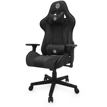 Imagem de Cadeira Gamer up X153DB com Braço 3D, Encosto Inclinável 180, Almofadas de Pescoço e lombar e Assento Ajustável - Preta