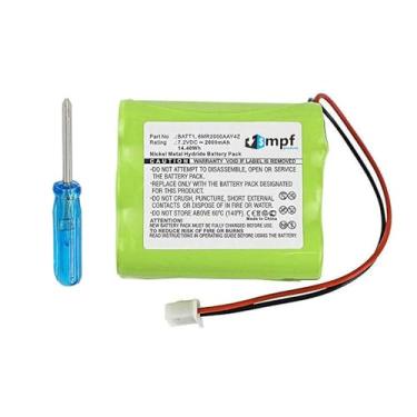 Imagem de MPF Products BATT1, BATT1X, BATT2X, 228844, 6MR1600AAY4Z, 6MR2000AAY4Z Substituição da bateria compatível com o sistema de alarme do painel de controle 2GIG Go