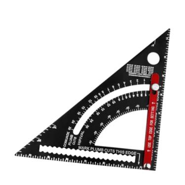 Imagem de IEUDNS CARPENTER quadrado quadrado quadrado 7 polegadas Precisa Alumínio Transferidor de alumínio Versátil, 45 90 graus, ferramenta de layout do Triângulo do