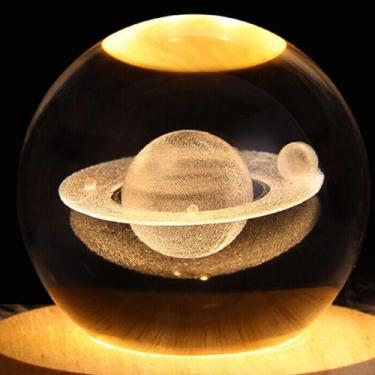 Imagem de Luminária 3d Bola De Cristal Led Iluminária Mesa Quarto Usb - Home Goo