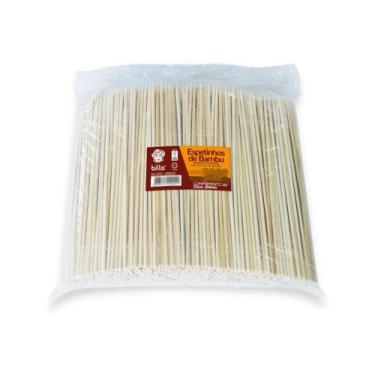 Imagem de Espeto de Bambu 25m Churrasco Espetinho Grelha 1000 Unidades - Billa
