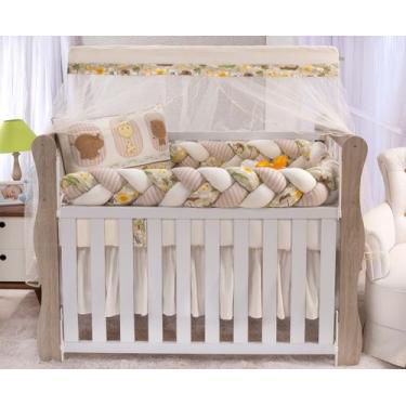 Imagem de Kit  de berço americano trançado com trança inteira de 3 metros 100 al