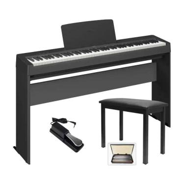 Imagem de Piano Digital Yamaha P-145  - 88 Teclas GHC Toque Realista + Estante L-100 Yamaha + Banqueta + Pedal