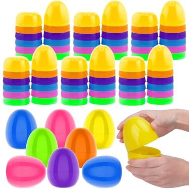 Imagem de zsccxq Ovos De Páscoa Vazios Plástico Para Encher 4 Polegadas, Coloridos E Brilhantes, Cestas Surpresas Caça, Lembrancinhas Festa, Decorações Meninos Meninas (Multicolorido, 36)
