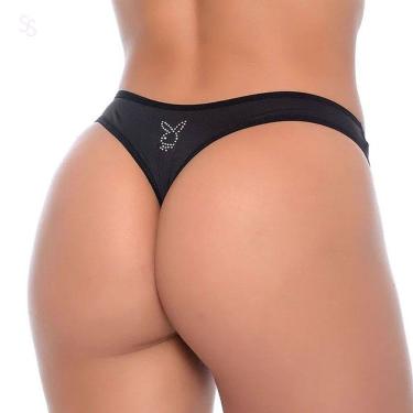 Imagem de Calcinha Play com Detalhe em Strass Realce Seu Corpo com Estilo