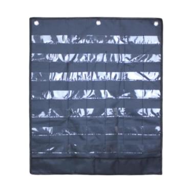 Imagem de Almencla Gráfico de bolso pendurado robusto 49 pequeno e 2 bolso grande, montagem de parede, organizador de cartas para sala de aula, escola, parede de porta