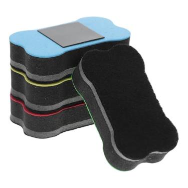 Imagem de TEHAUX 4 peças de borrachas magnéticas apagáveis a seco, apagável a seco, apagador de quadro branco, apagadores de quadro branco, limpadores a seco, apagadores magnéticos a seco para quadro branco