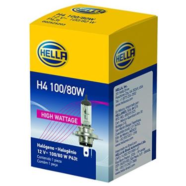 Imagem de HELLA Lâmpada de alta potência H4 100/80W, 12V
