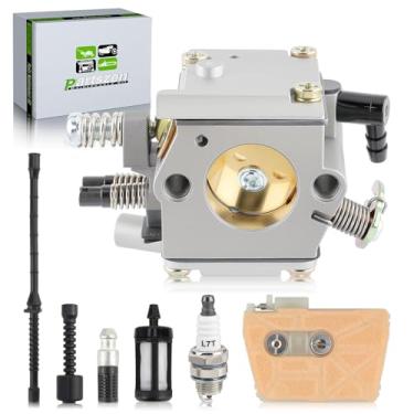 Imagem de partszen Carburador 038 MS380 para MS381 MS382 038 MS 380 381 382 AV Motosserra para Tillotson HE-19 para Zama C3-S148, 1119 120 0602 11191200602 11199 120 0605 11191200605 1119 120 0650