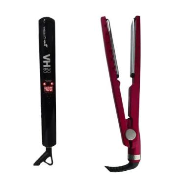 Imagem de Prancha 480F Valerie's Hair Titanium + Chapinha Vermelha Que Vem De Br