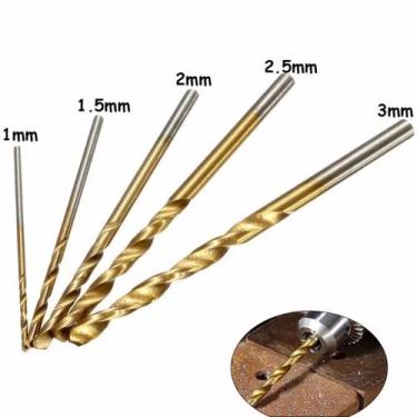 Imagem de 25x Brocas P/ Micro Retifica (1.0 a 3.0 mm) Pequeno Porte - Importado