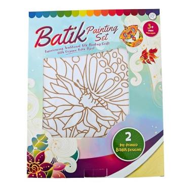 Imagem de Malaysian Batik Organic Colors Painting 2-in-1 Kit (Butterfly, Hibiscus Flower) - Art Craft Painting Activity Kit Set for Adults and Kids