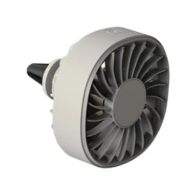 Imagem de Generic Ventilador de refrigeração para carro, circulador de ar elétrico, clipe universal, resistente, velocidades ajustáveis ​​para painel de banco traseiro, Cáqui