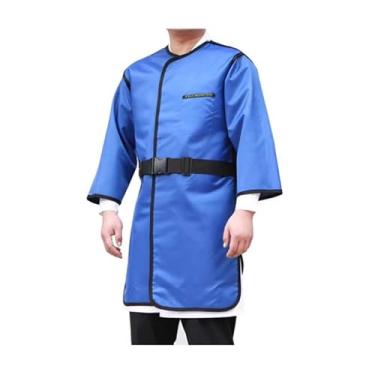 Imagem de Avental de Chumbo Avental De Proteção Contra Raios-X Com Proteção Dupla Face, Traje De Proteção Contra Radiação Para Laboratório Odontológico, Autoadesivo Ajustável(0.5mmpb,110x60cm)