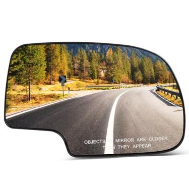 Imagem de Espelhos de reboque SCITOO para substituição de vidro peças espelhadas com função manualmente operada Compatível com Chevy Suburban Silverado Tahoe GMC Sierra Yukon vem com lado do passageiro