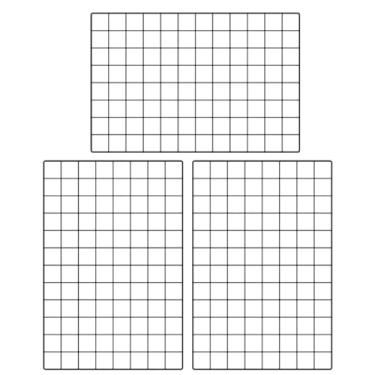 Imagem de Tela Aramada Grade Organizadora Mural De Fotos E Recados 40X60Cm(PRETO,3 TELAS 40X60CM)