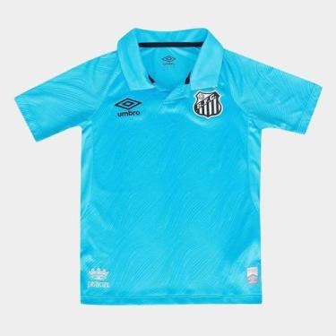 Imagem de Camisa Infantil Santos 25/26 s/n Torcedor Edição Especial Umbro, Azul,