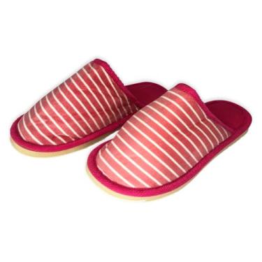 Imagem de Pantufa Chinelo Feminina Macia Estampada Com Listras Rosa/Pink Tam. 36/37 - 38/39 - 40/41 | Sola Antiderrapante Super Quentinha Pelucia Adultos Conforto Facilidade De Uso Tradicional Sapatilha Forração Pelo 100% Poliéster Resistente (Listra Pink, BR, Adulto, Faixa Numérico, 40, 41)