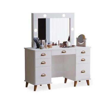 Imagem de Penteadeira com 7 Gavetas León Branco - CASA H
