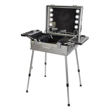 Imagem de Klass Vough Maleta Camarim Prata Com Luz Led Bluetooth