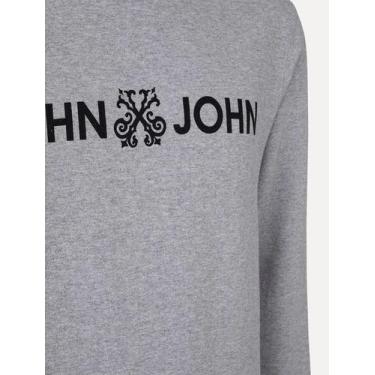 Imagem de Moletom John John Masculino New Basic Logo Cinza Mescla, L/G