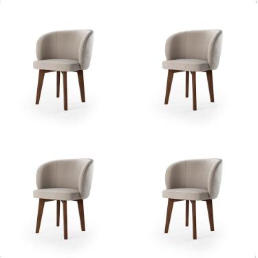 Imagem de Cadeiras para Sala de Jantar 4 Unidades West Bege
