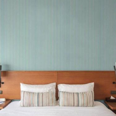 Imagem de Papel De Parede Quarto Listrados Azul