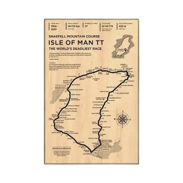 Imagem de Vintage Monaco Grand Prix Circuit Track F1 Racer Poster Canvas Wall Ar