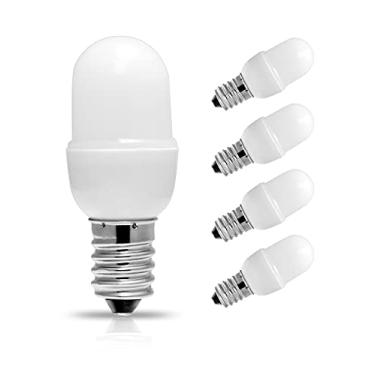 Imagem de Lâmpada noturna LED C7 S6, equivalente a lâmpadas de 15 W (1,5 W), mini lâmpada LED Anivona base E12, LED macio/quente 3000 K, luz pequena de 150 LM para quarto farol de sal (pacote com 4)