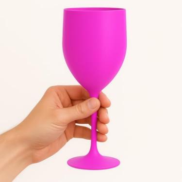 Imagem de Taças De Vinho Acrilico Cristal 320 ml (Rosa)