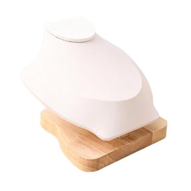 Imagem de Colaxi Suporte de exibição de joias, colar, para venda de presentes, enfeite, joias, busto, organizador para casa, sala de estar, quarto, White S