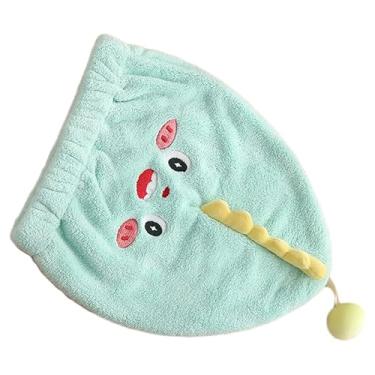 Imagem de aqxreight Secagem de Cabelo Ultra Absorvente Microfiber Chuveiro Toalhas (Dinossauro)