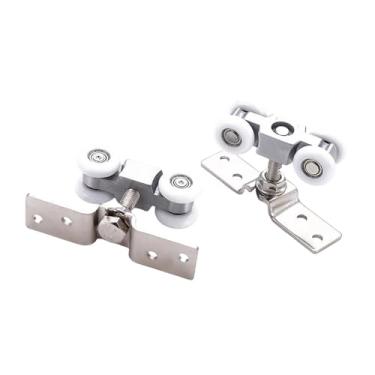 Imagem de Generic Kit de 2 Peças de Polia de Rolo para Porta de Correr para Armário de Porta de Celeiro de Guarda-roupa