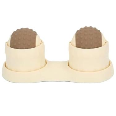 Imagem de Massageador Muscular Relaxante Fascite Plantar Ioga Pilates Fisioterapia Pes Pescoço Costas Acupressao Alivia Dores