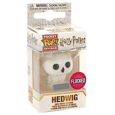 Imagem de CHAVEIRO FUNKO POCKET POP KEYCHAIN HARRY POTTER EXCLUSIVE - HEDWIG (FLOCKED)