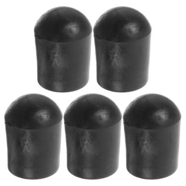 Imagem de 5 peças de rolha de ponta de borracha para baixo, acessórios de âncora de pino de extremidade de violoncelo, protetor de ponta de contrabaixo, peças de reposição para protetor de corda