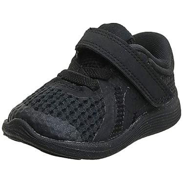 Imagem de Nike Tênis de corrida feminino Revolution 4 (PSV), Preto/preto, 7 Toddler