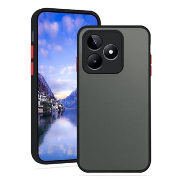 Imagem de Wousunly Capa para Poco F6 Capas translúcidas foscas, toque suave para Xiaomi Poco F6 capa de telefone silicone macio TPU Funda meninas/homens à prova de choque capa fina original (preto)