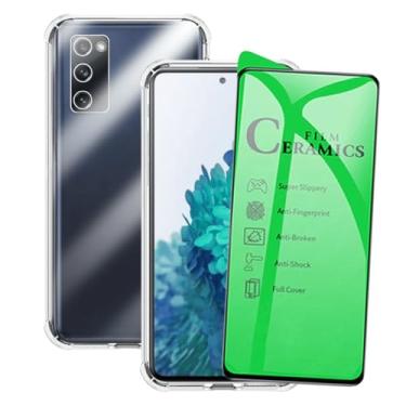 Imagem de Capa Capinha Anti Impacto e Película Premium 9D Cerâmica Compatível Com Samsung Galaxy S20 FE