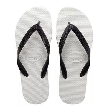 Imagem de Sandália Havaianas Tradicional - Preto e Branco, 41/42