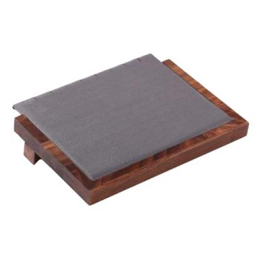 Imagem de Dynwave Suporte de exibição de colar, pingente, corrente, prateleira, prático, de madeira, portátil, para loja, varejo, mesa, Cinza