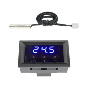 Imagem de 12V Termostato Digital Controlador De Temperatura Regulador NTC Sensor