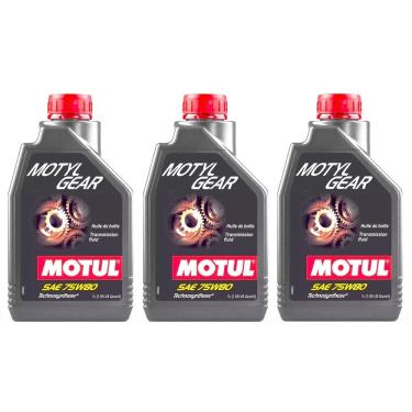 Imagem de 3L Óleos Lubrificante Câmbios Manuais Motul Motyl Gear 75w80 KIT MANUTENÇÃO TRANSMISSAO