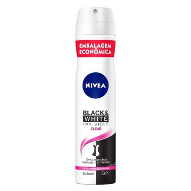 Imagem de Desodorante Aerosol Nívea Black & White Feminino 200ml