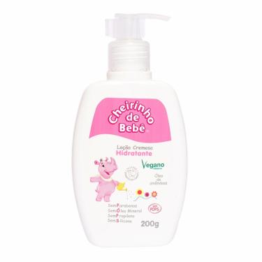 Imagem de Loção Cremosa Hidratante Cheirinho de Bebê Rosa 200g